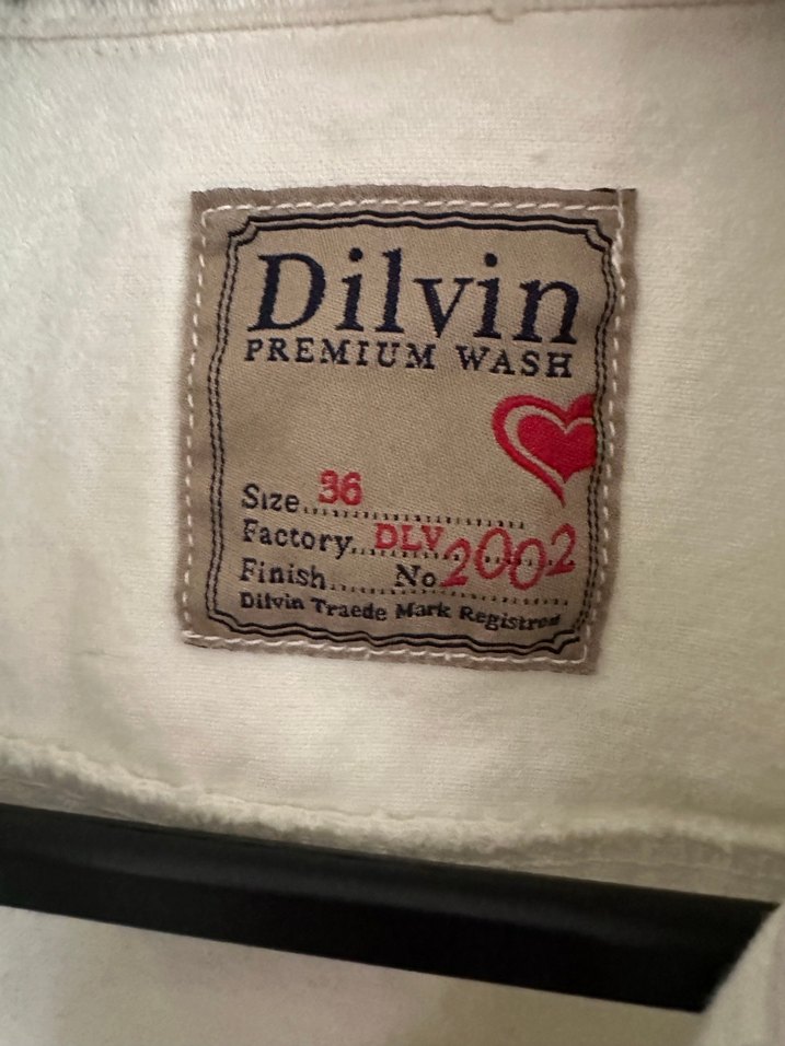 Düğmeli Beyaz Kısa Kollu Denim Ceket - Görsel 2