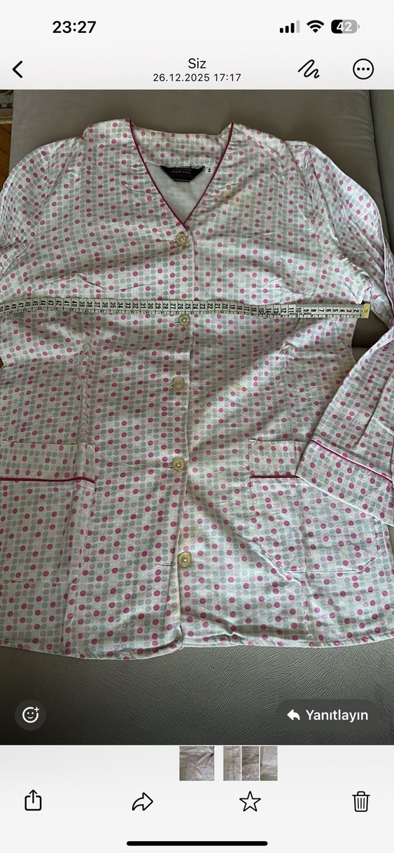 Pembe Puankiyeli pijama takımı - Görsel 5