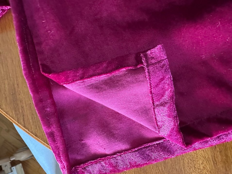 Bordo ince kadife Uzun Kollu  tunik - Görsel 5