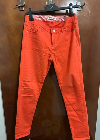 Düğmeli Kadın Kumaş Pantolonlar - Çok Renkli - Görsel 8