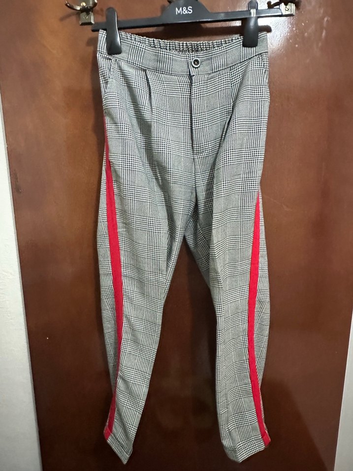 Düğmeli Kadın Kumaş Pantolonlar - Çok Renkli - Görsel 3