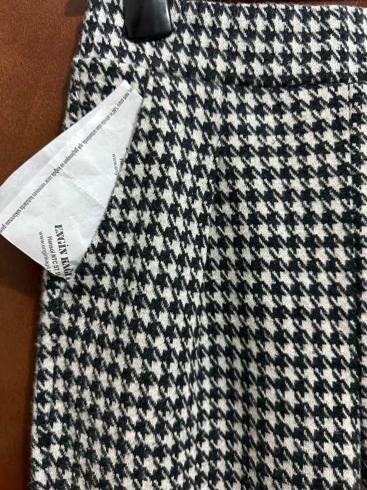 Düğmeli Kadın Kumaş Pantolonlar - Çok Renkli - Görsel 4