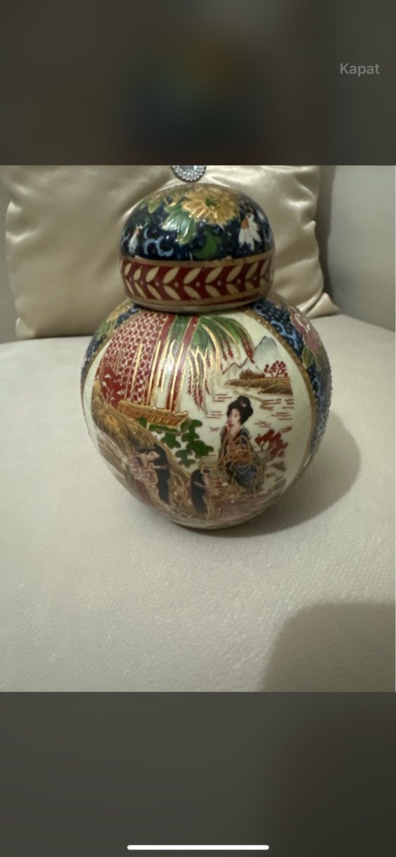 Altın Renkli Çiçek Desenli İkili Tablo hediyeli - Görsel 4