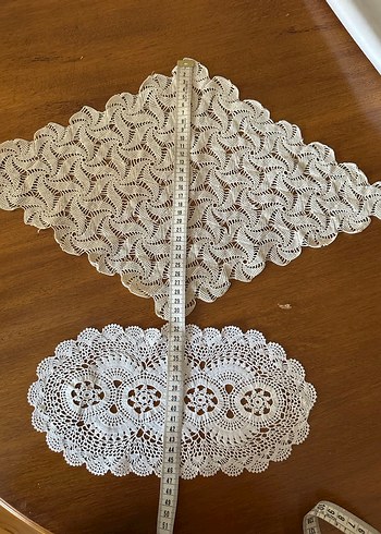 İnce iple tıg lanmış dantel ikisi 300 lira sıfır - Görsel 2