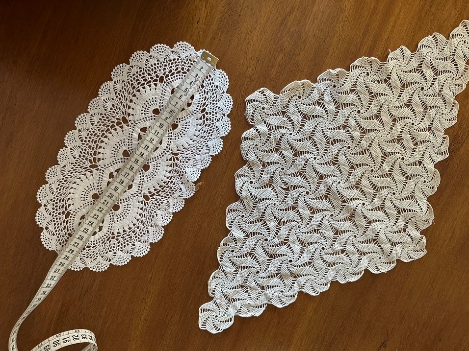 İnce iple tıg lanmış dantel ikisi 300 lira sıfır - Görsel 3
