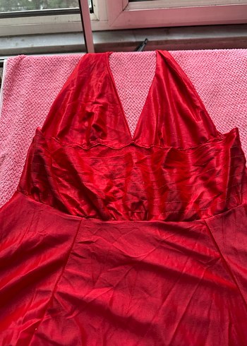 İpek saten dökümlü iç dış takım gecelik sıfır - Görsel 12