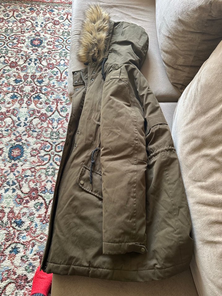 Mavi marka kapşonlu Kürk Detaylı Kadın Kışlık Mont - Görsel 5