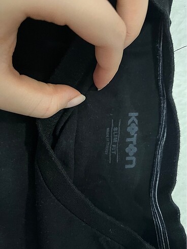 Koton Koton slim fit basıc thısort