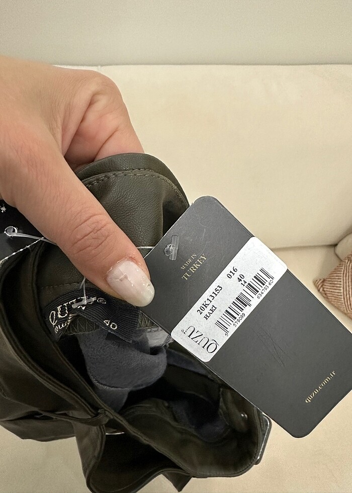 Deri şort etek - Görsel 4