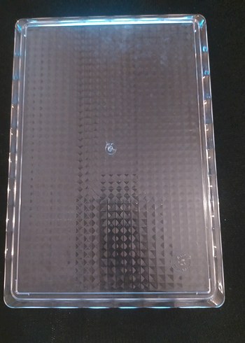 2 Adet Şeffaf Dikdörtgen Sunum Tepsisi - Görsel 2