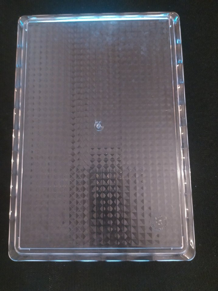 2 Adet Şeffaf Dikdörtgen Sunum Tepsisi - Görsel 2