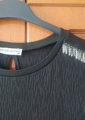 Mudo 38 beden Kolsuz Siyah Elbise - Görsel 2