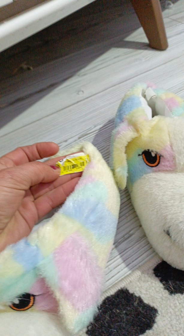 Kızlar İçin Renkli Peluş Köpek Terlik - Görsel 2