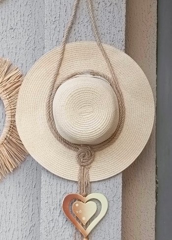 Bej Örgü Bohem Kadın Şapka Püsküllü - Görsel 2