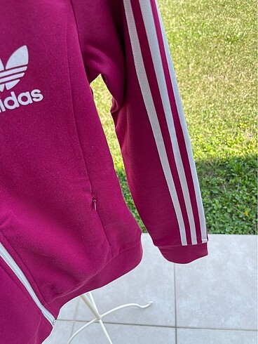 34 Beden pembe Renk Adidas Fermuarlı Üst