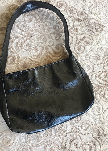 Zara Klasik Siyah Deri Kadın Çanta
