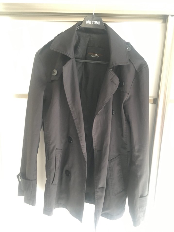 Siyah Midi Düğmeli Kadın Trençkot - Görsel 3