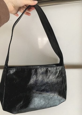 Siyah Deri Kadın Çanta - Görsel 3
