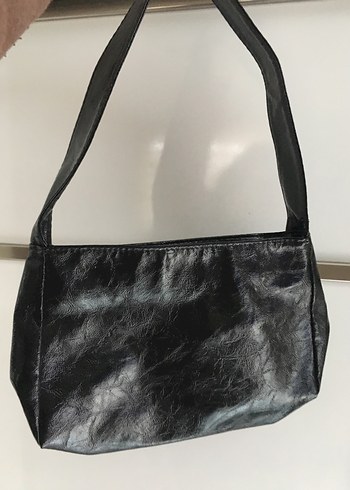 Siyah Deri Kadın Çanta - Görsel 2