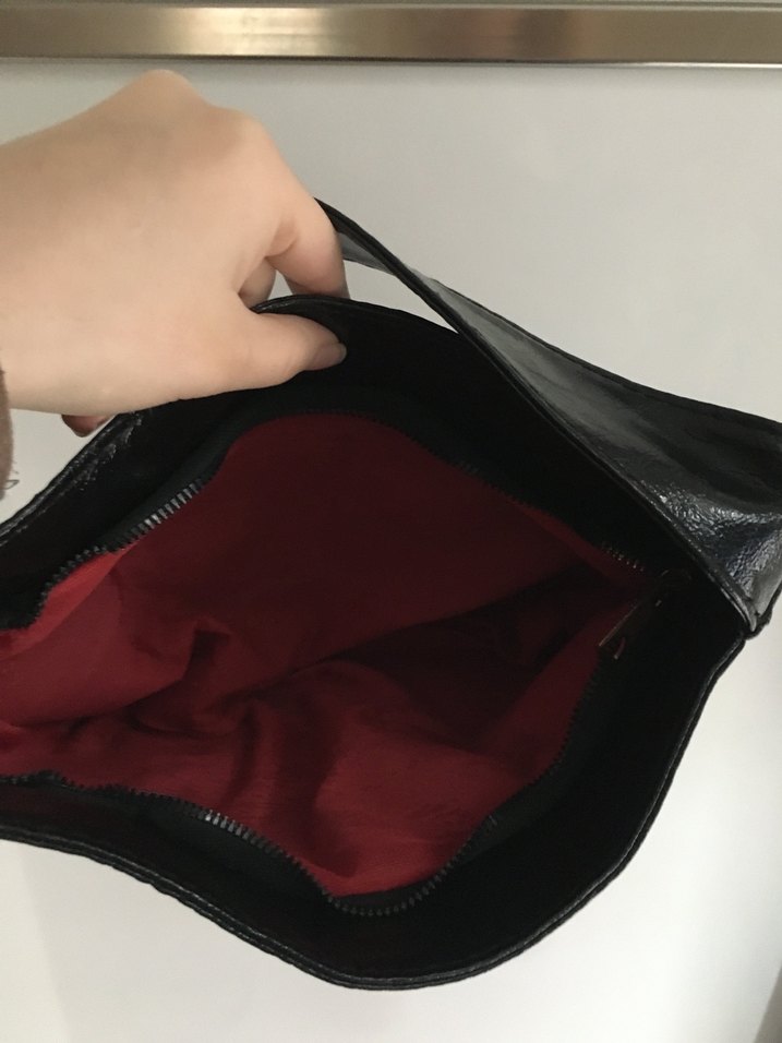 Siyah Deri Kadın Çanta - Görsel 4