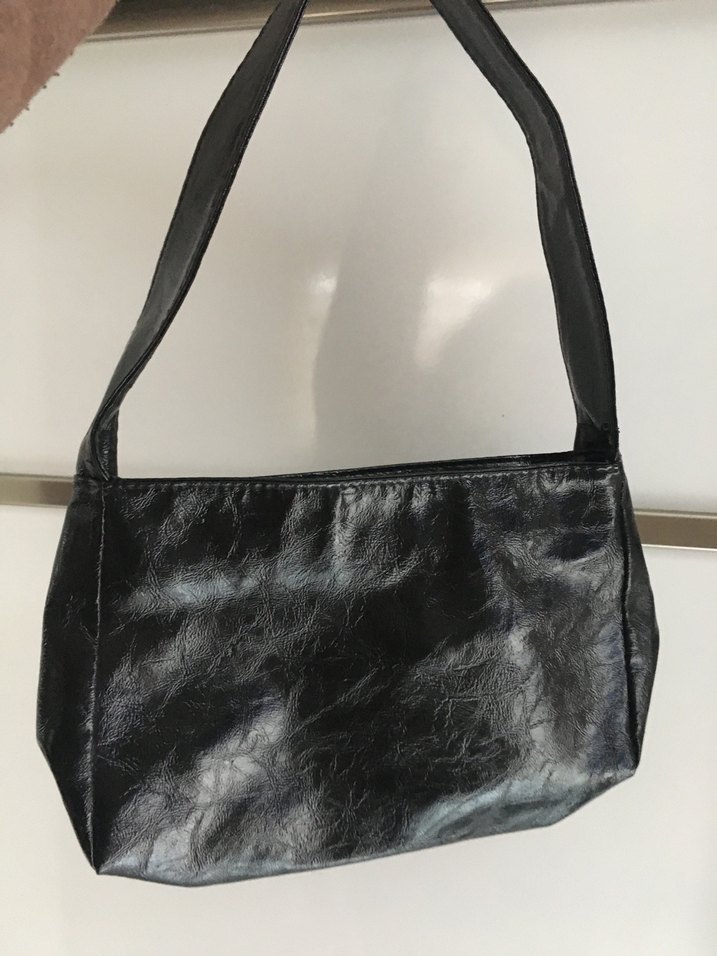 Siyah Deri Kadın Çanta - Görsel 2