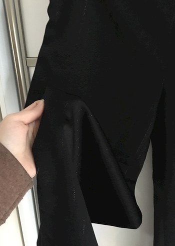 Siyah Kumaş Pantolon - Görsel 4