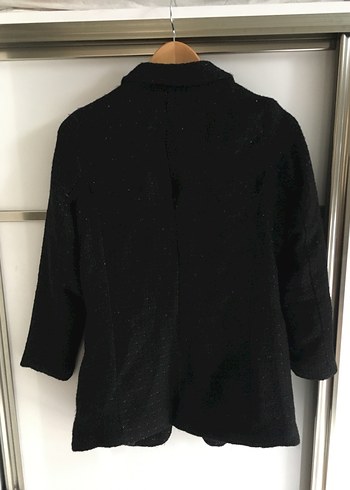 Siyah Kadın Midi Boy Blazer - Görsel 5