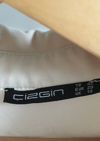 Beyaz Keten Gömlek, Kısa Kollu, Rahat Kesim - Görsel 3