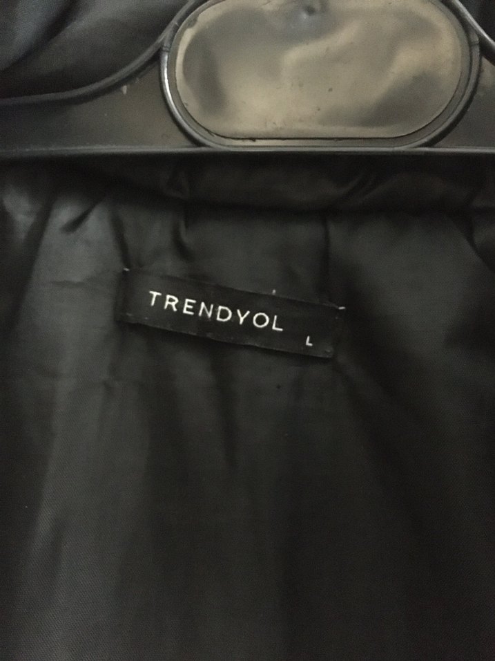 Kadın Siyah Fermuarlı Midi Mont - Görsel 5