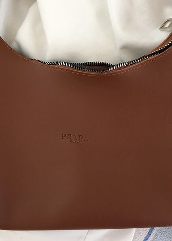 Diğer Prada Kahverengi Deri Kadın Omuz Çantası