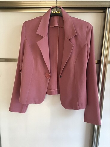 Pembe blazer ceket