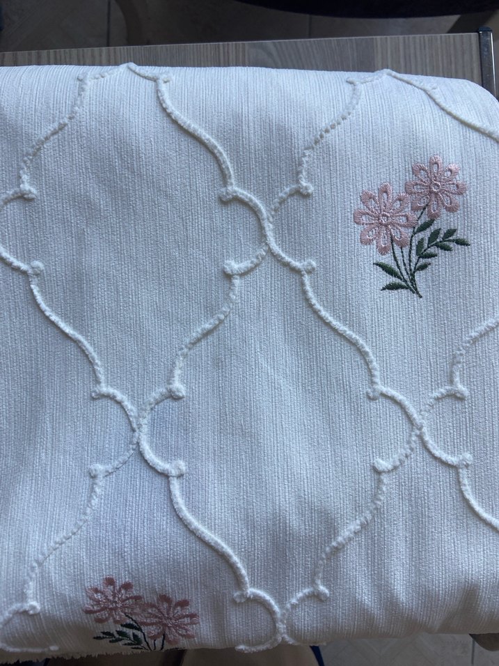 Pembe Çiçekli Pike Takımı - Görsel 2