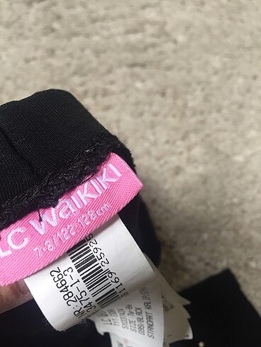 7 Yaş Beden siyah Renk Lc Waikiki kız Çocuk tayt