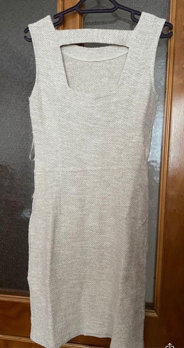 Örme Kolsuz Elbise - Görsel 2