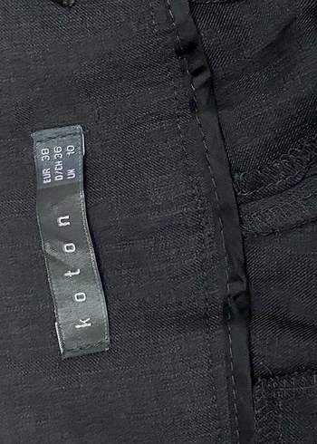 Kadın koyu gri Kumaş Pantolon - Görsel 3