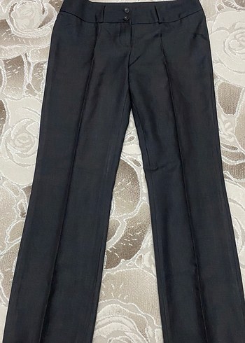 Kadın koyu gri Kumaş Pantolon - Görsel 2