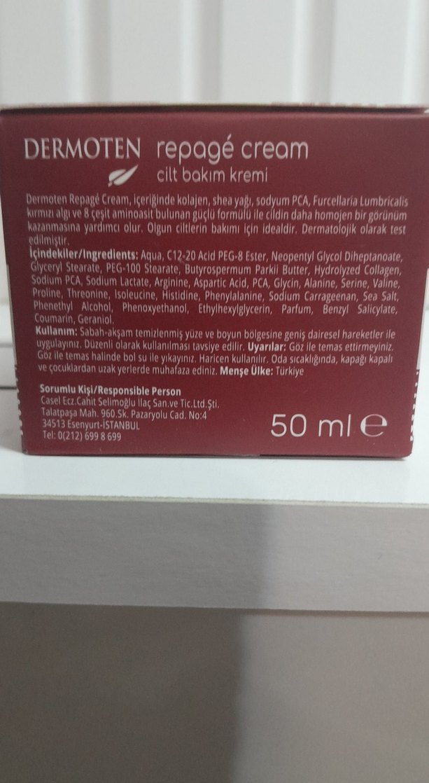 Dermoten Kolajen ve Kırmızı Yosunlu Cilt Bakım Kremi - Görsel 3