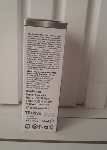 Diğer dbselin Vitamin Kompleks Serum 30ml