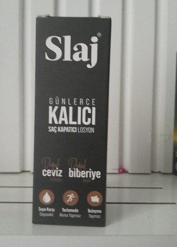 Slaj Kalıcı Saç Kapatıcı Losyon Ceviz Biberiye - Görsel 3