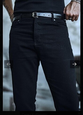 33 Beden siyah Renk Outfit-Man Basic Boyfriend Pantolon YEPYENİ HİÇ KULLANILMADI