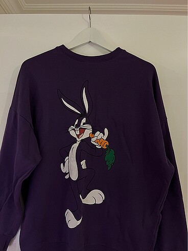 mavi bugs bunny mor sweatshirt