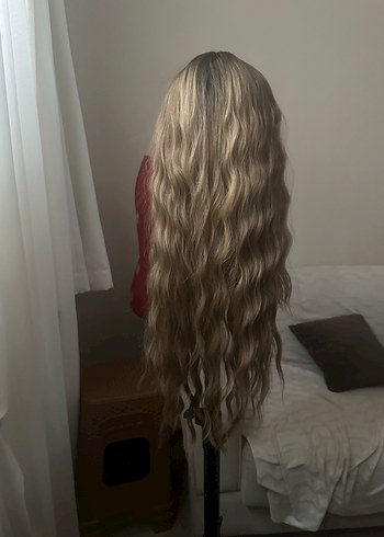 Gri Pileli Bohem Peruk - Görsel 4