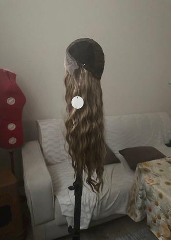 Gri Pileli Bohem Peruk - Görsel 12