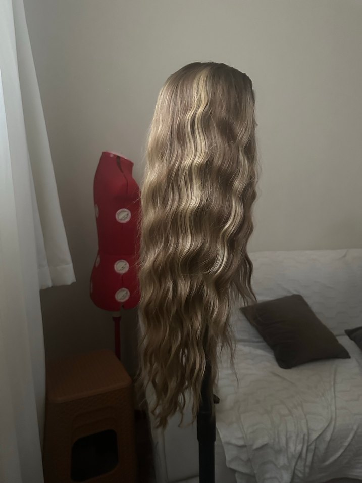 Gri Pileli Bohem Peruk - Görsel 3