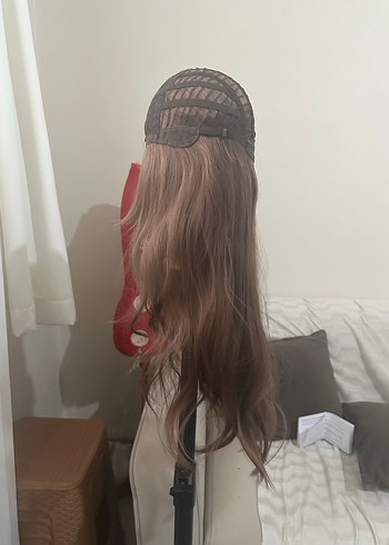 Bej Dalgalı Sentetik Peruk LC28 - Görsel 13