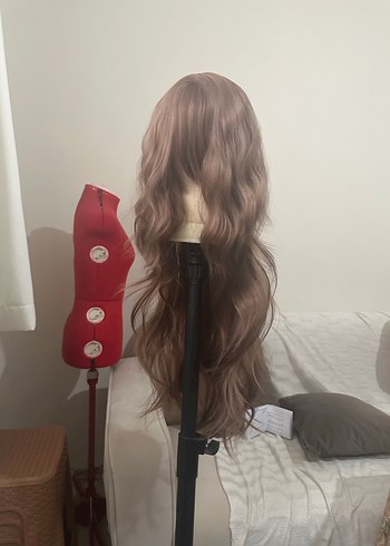 Bej Dalgalı Sentetik Peruk LC28 - Görsel 9