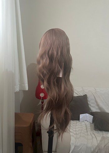 Bej Dalgalı Sentetik Peruk LC28 - Görsel 7