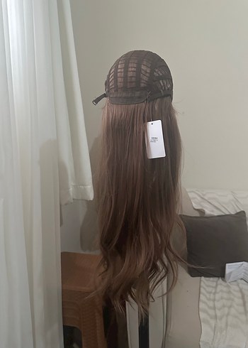 Bej Dalgalı Sentetik Peruk LC28 - Görsel 15