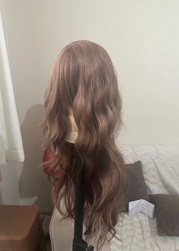 Bej Dalgalı Sentetik Peruk LC28 - Görsel 8