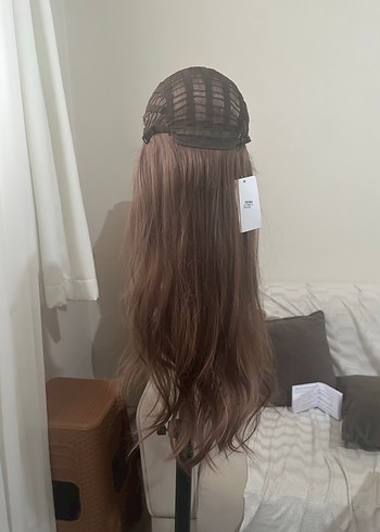 Bej Dalgalı Sentetik Peruk LC28 - Görsel 12